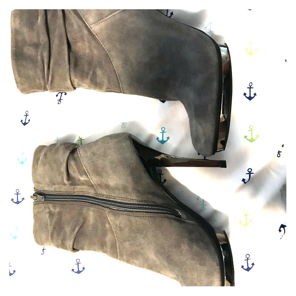 INC grey suede boots