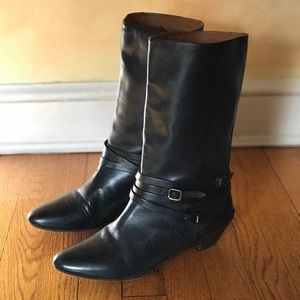 FRYE Strappy Boots In Navy