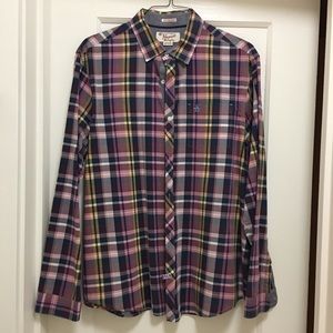 Penguin heritage slim fit plaid button up