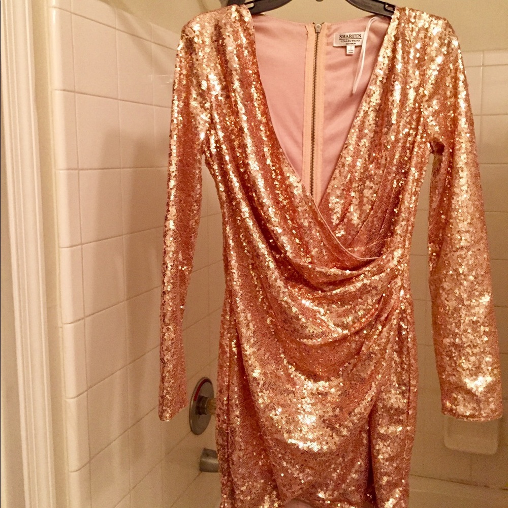 Rare & Beautiful Rose Gold Bling Dress