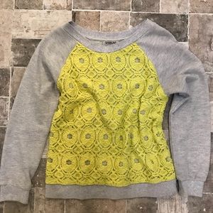 Anthropologie embroidered sweatshirt