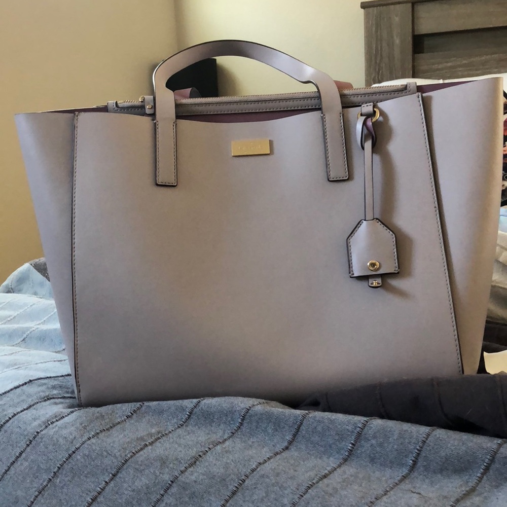 Large Kate Spade Two-Tone Purple Tote