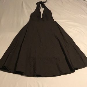J.Crew Dark Brown Halter Dress Sz S