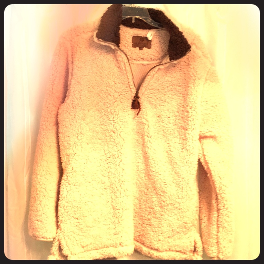 Sherpa half zip pullover. NWOT