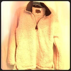 Sherpa half zip pullover. NWOT