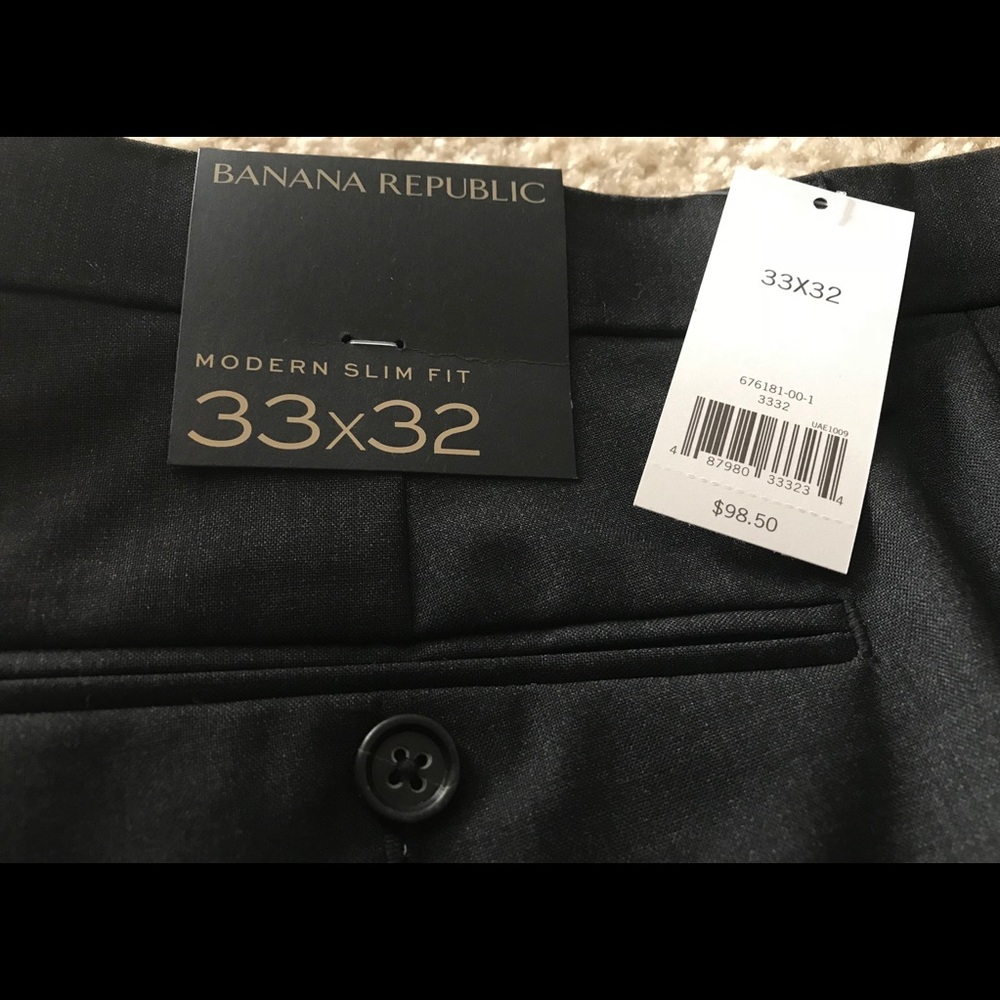 Men’s Banana Republic Charcoal Slim fit pants