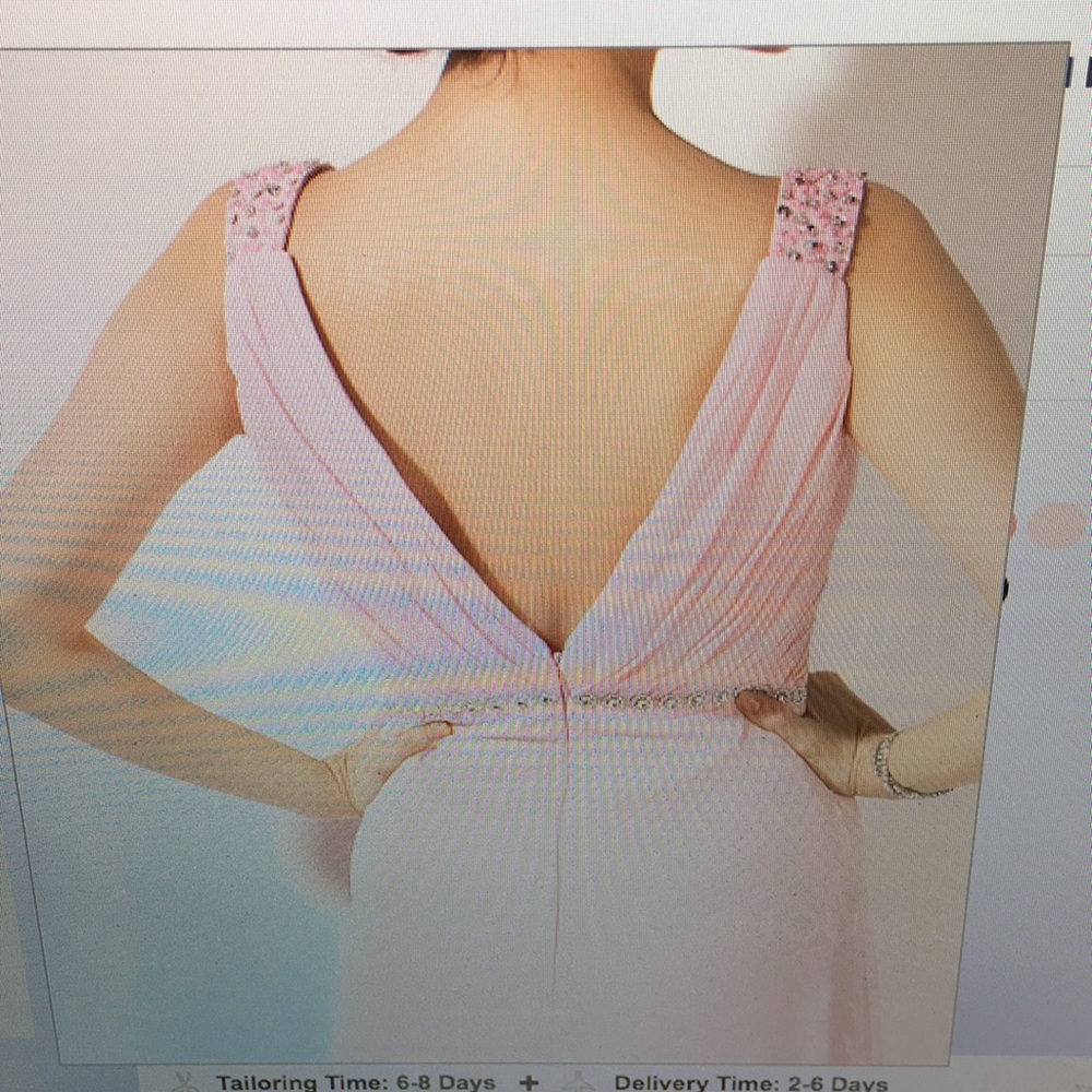 Chiffon bridesmaid dress. - Picture 4 of 4