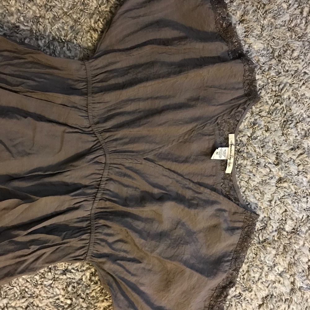 Dark beige/gray short dress