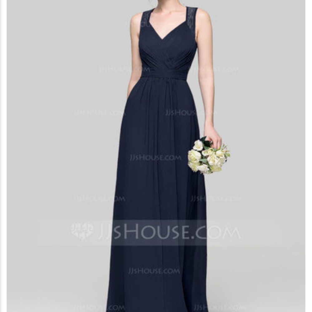 Chiffon bridesmaid dress