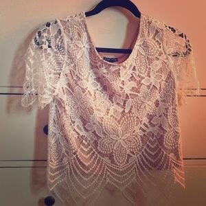 White Lace Shirt