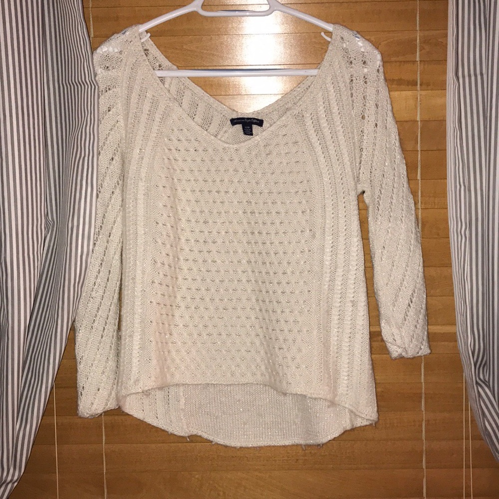 American eagle cream sweater