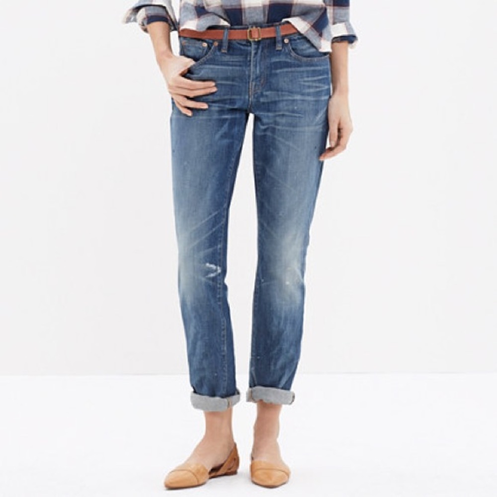 {Madewell} the slim boyjean in akiva wash 25