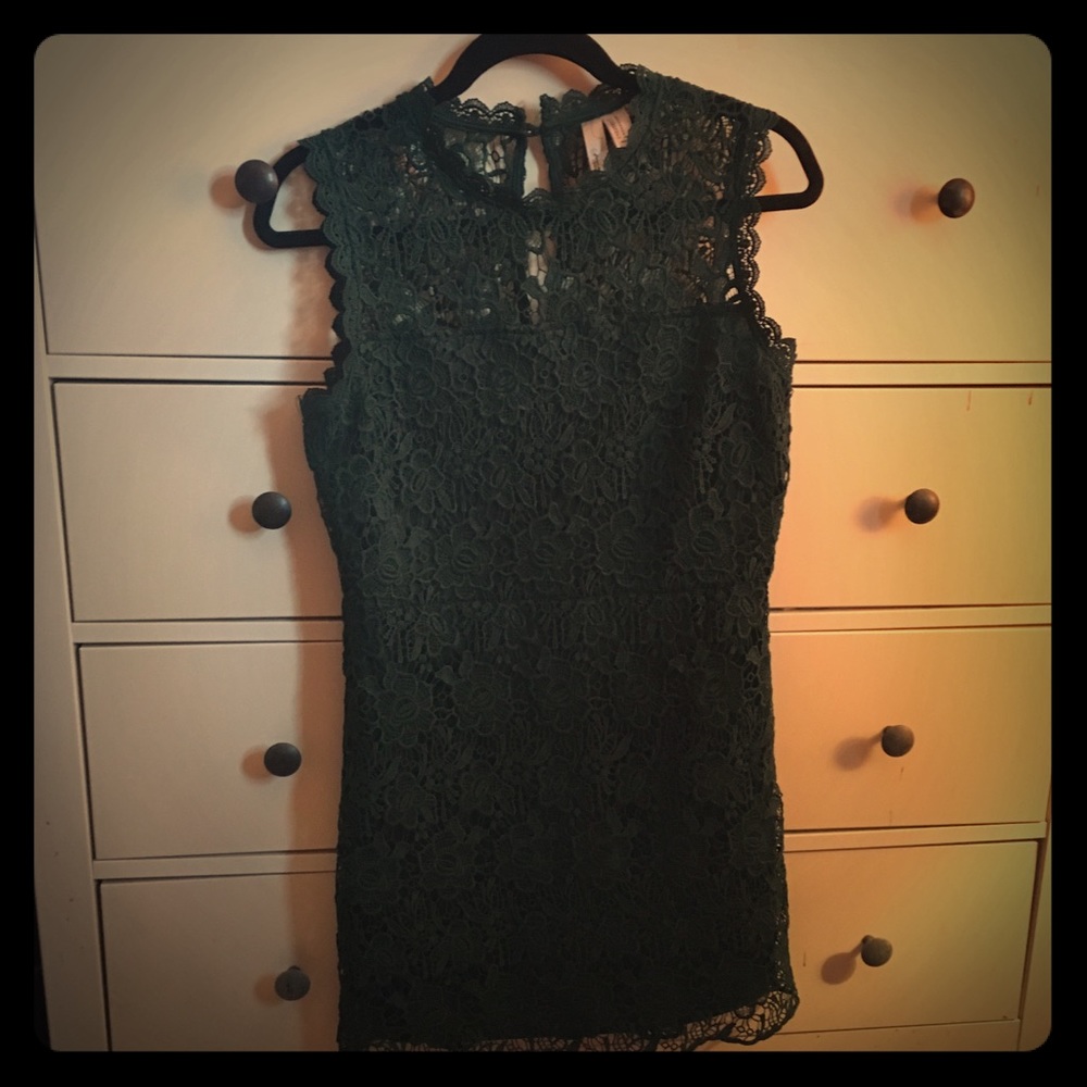 Lace Green Dress
