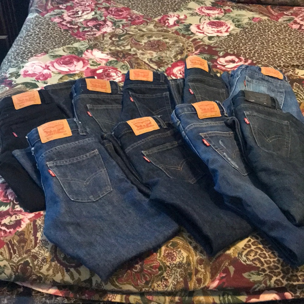 9 Gently Worn Boys Levi’s Size 7 and 7x Jeans