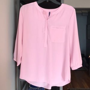 NYDJ pink blouse, size Petite Small