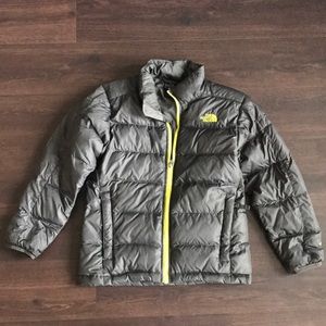 Grey puffy jacket