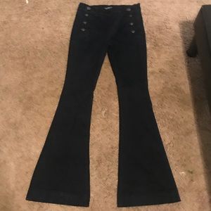 Dark rinse express flare jeans size 8