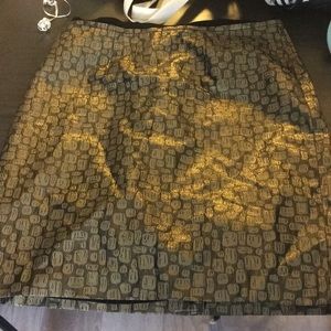 LOFT black and gold skirt DONATING TOMORROW