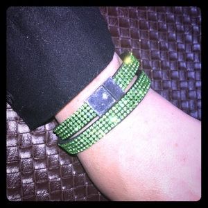 NWT Green sparkle bling wrap bracelet