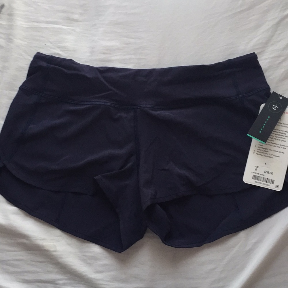 Lululemon Navy Blue Speed Short