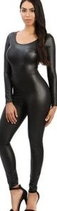 PU Leather Jumpsuit