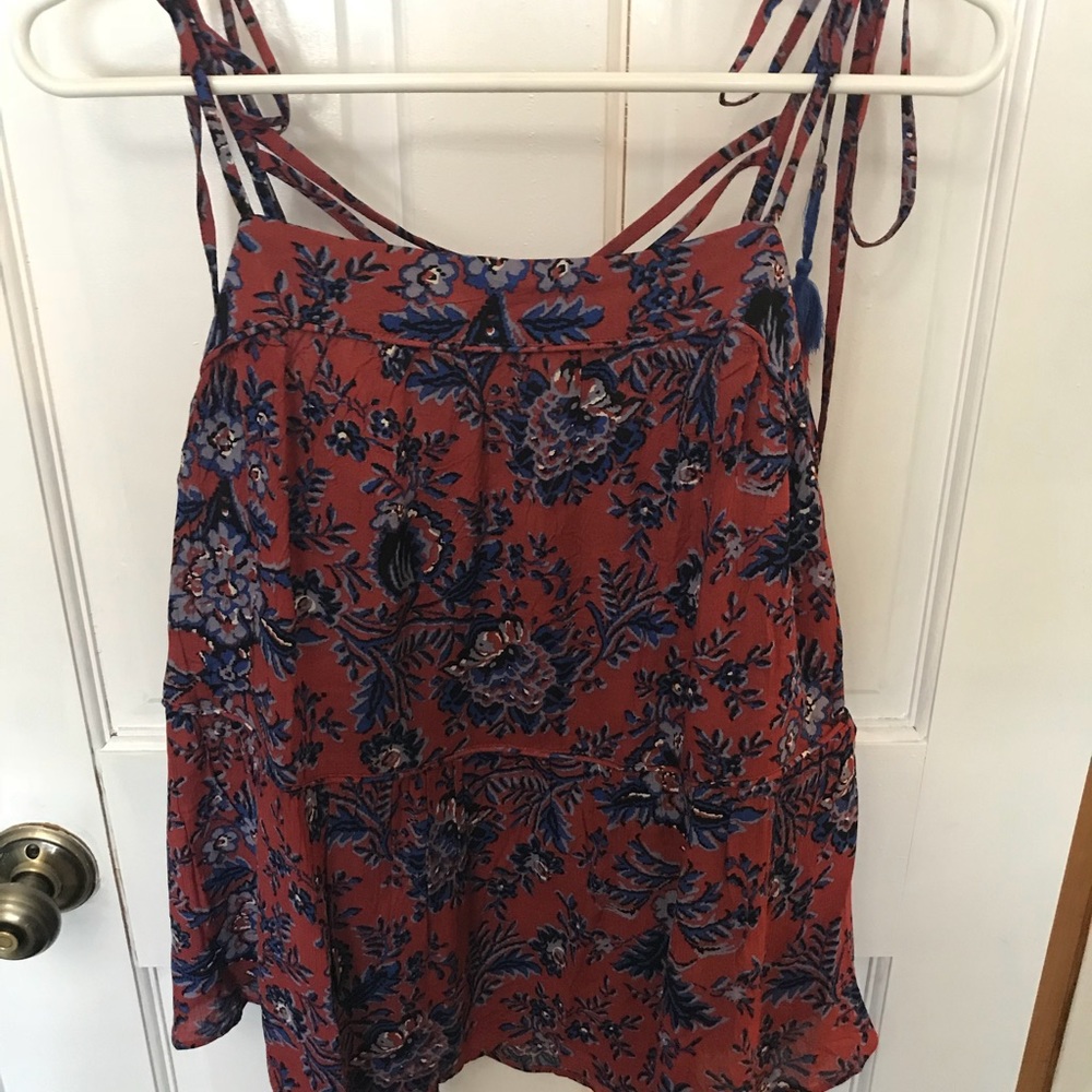NWT LOFT Peplum Crossback Tank ❤️❤️🌸🌸💐