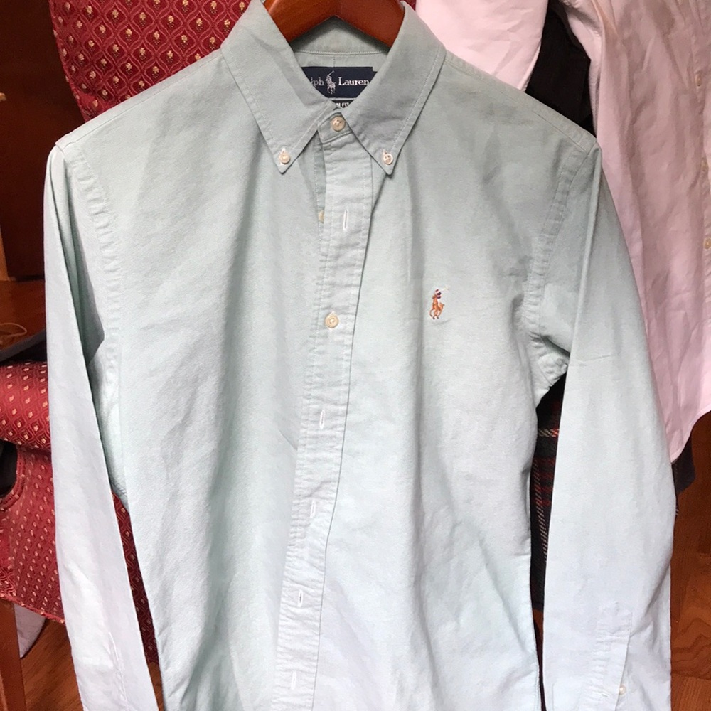 Ralph Lauren custom fit light green