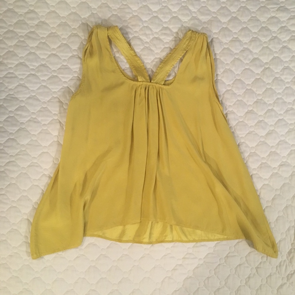 Beautiful Yellow Silk Blouse