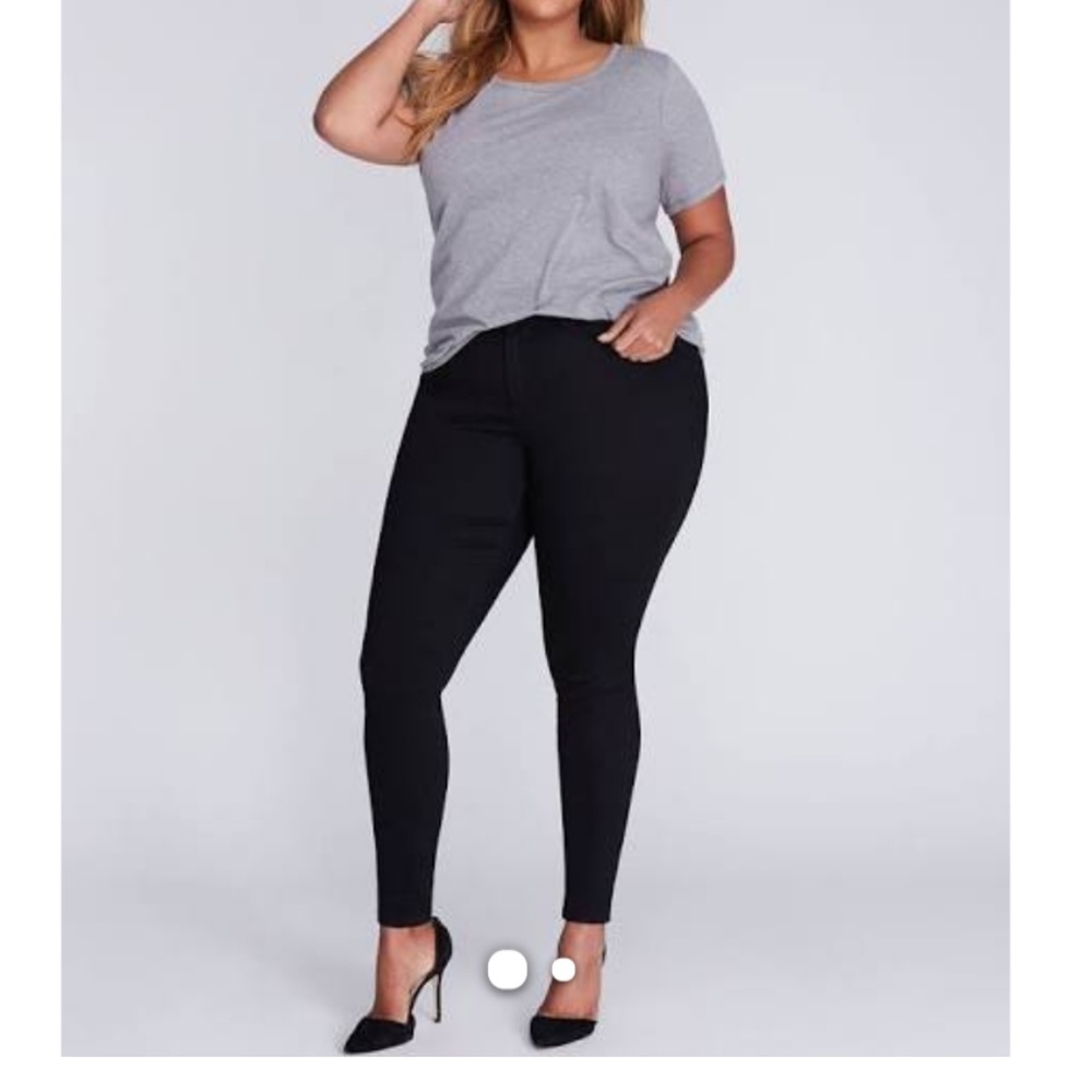 Lane Bryant black skinny jeans size 18