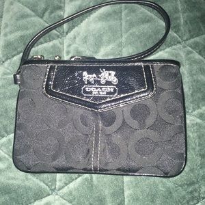 Black Coach Wristlet