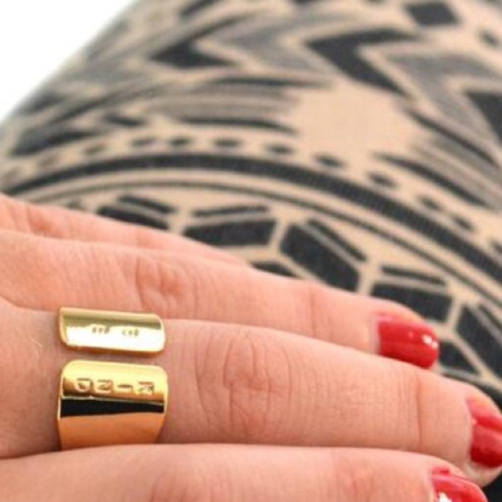 ‘Be Kind’ Hand Stamped Adjustable Ring - Picture 2 of 4