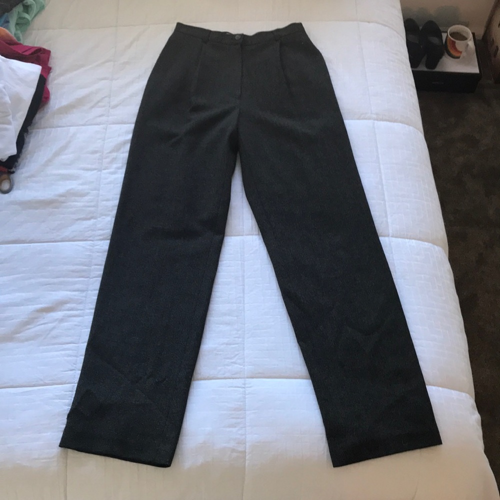 Alfani straight leg trousers.