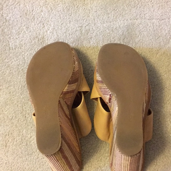 BCBGeneration orange & tan wedges! - Picture 5 of 6