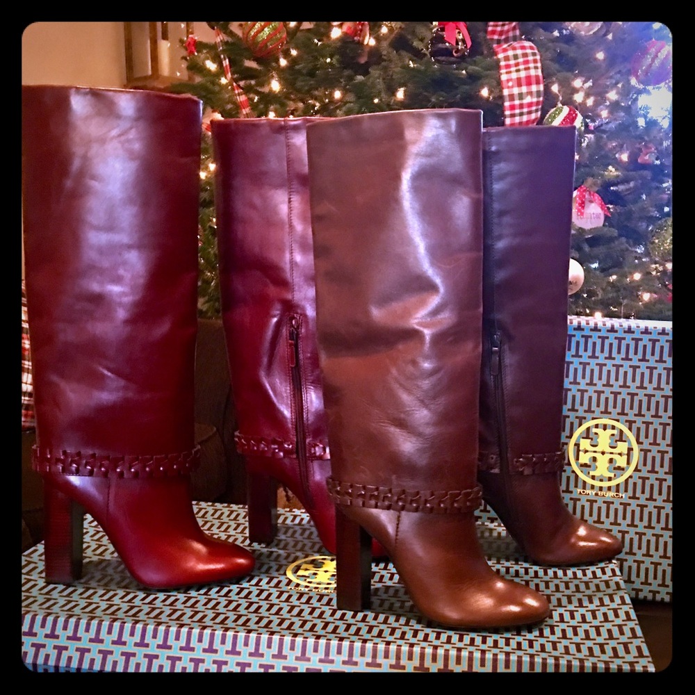 Reduced Dramatically! New Tory Burch brown boots.