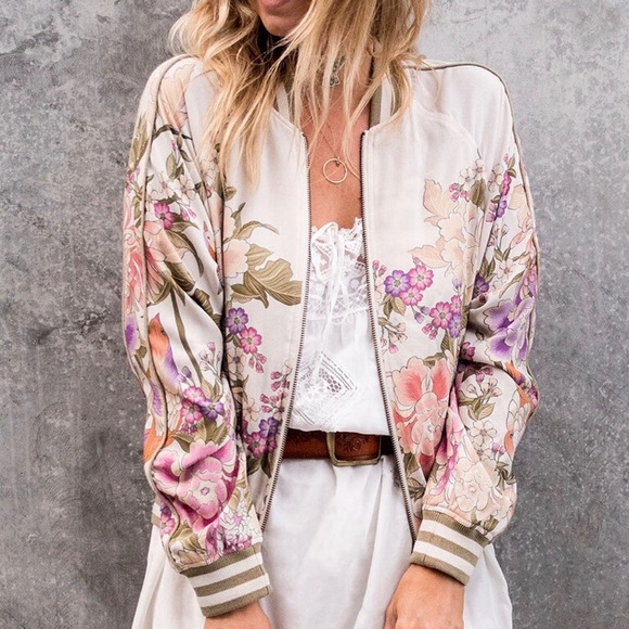 Spell Jackets & Blazers - Spell Designs Blue Sky Bomber - SIZE XS