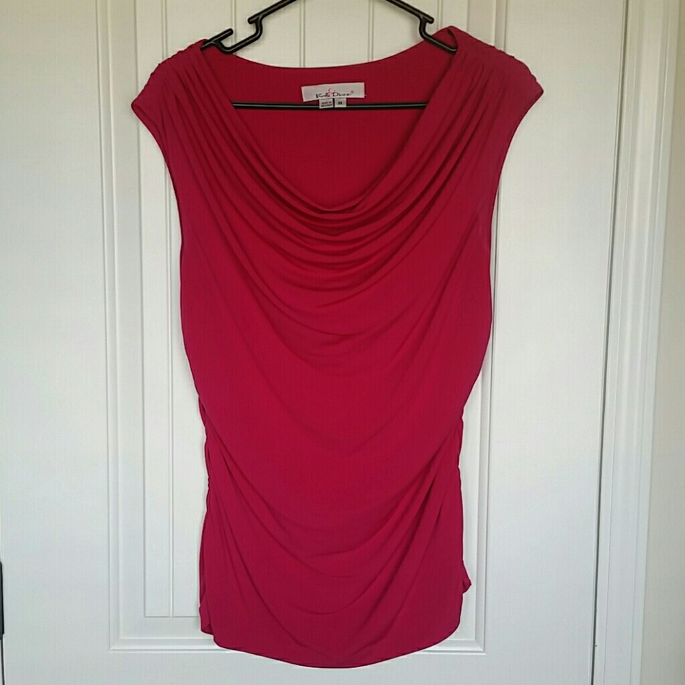 Hot pink sleeveless top