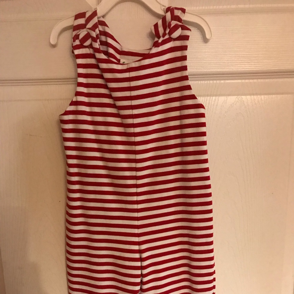 EUC Zuccini Red And White Stripe Longall