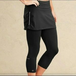 Athleta Yoga Running Skirt/Skort Capri Leggings