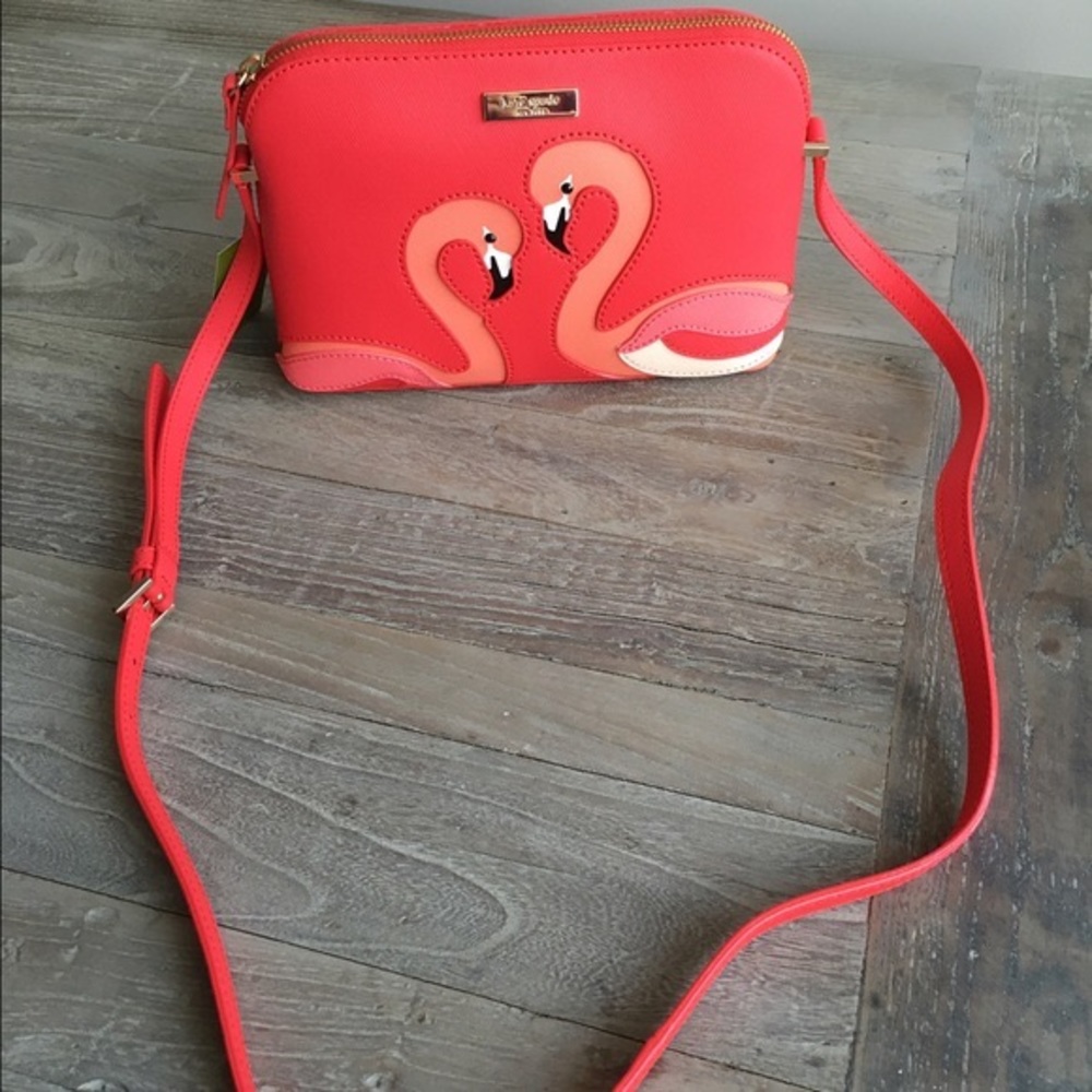 Kate Spade Flamingo Crossbody RARE