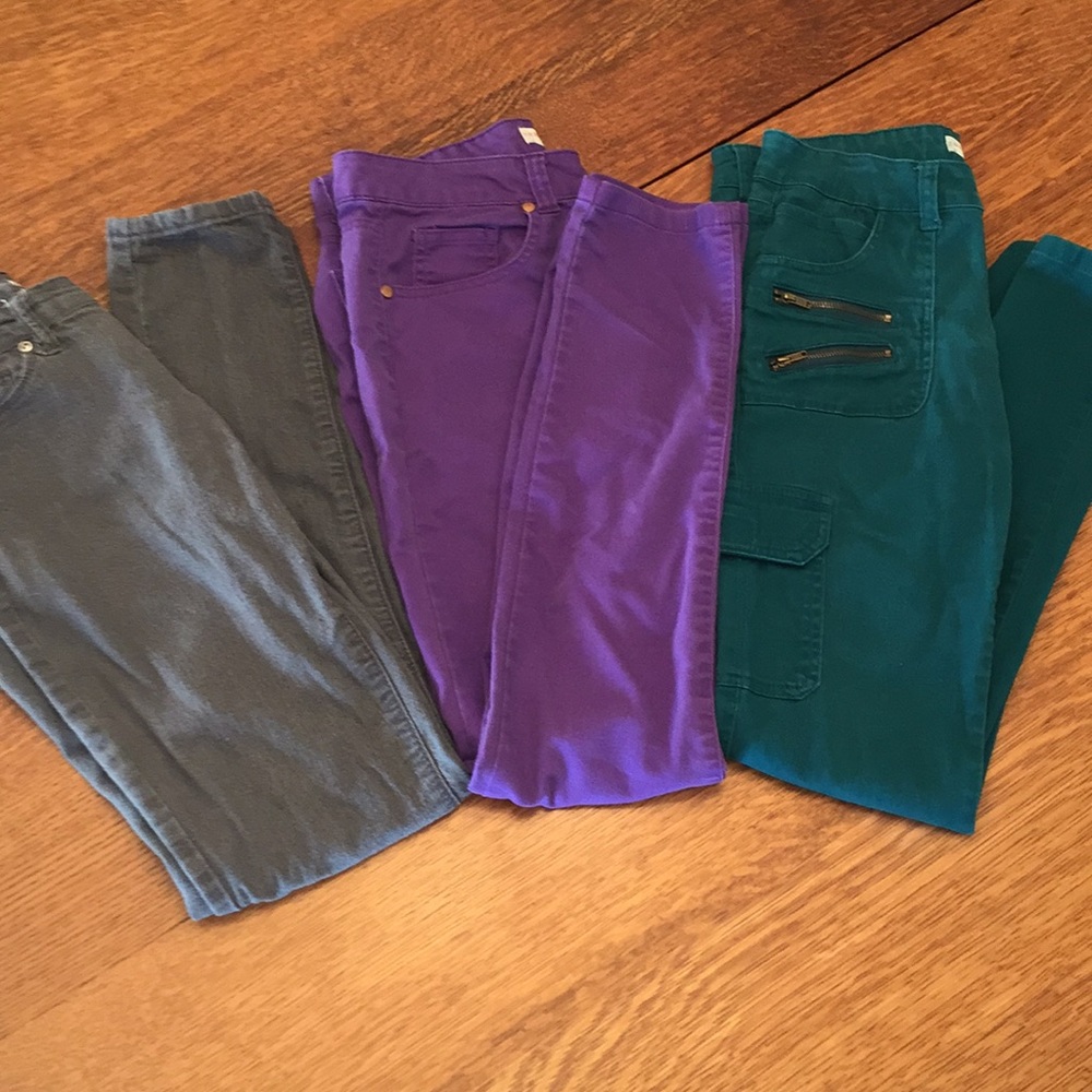 3 pair of pants.