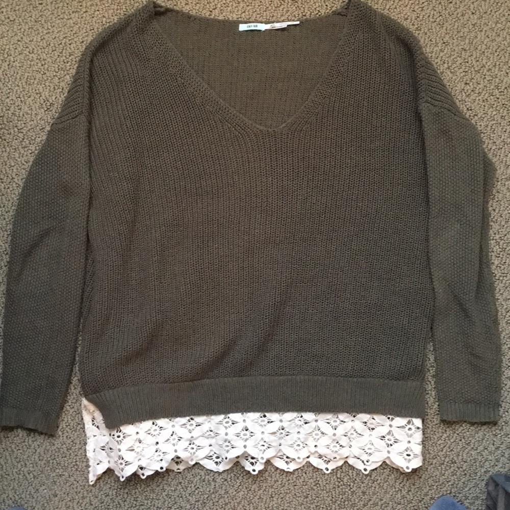 Urban Outfitters Lace Trimmed Sweater