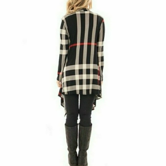 Plaid print long sleeve cardigan ❤❤❤ - Picture 3 of 3