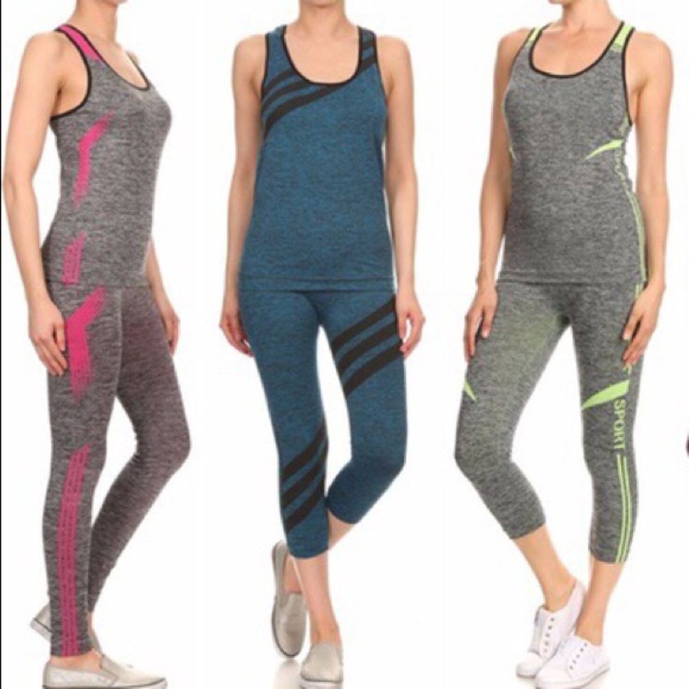 Flash Sale- 3 Packs Of Yoga Sets for 1.