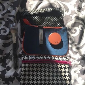 NWOT Makeup bags,brush Tarte and Japonesque makeup
