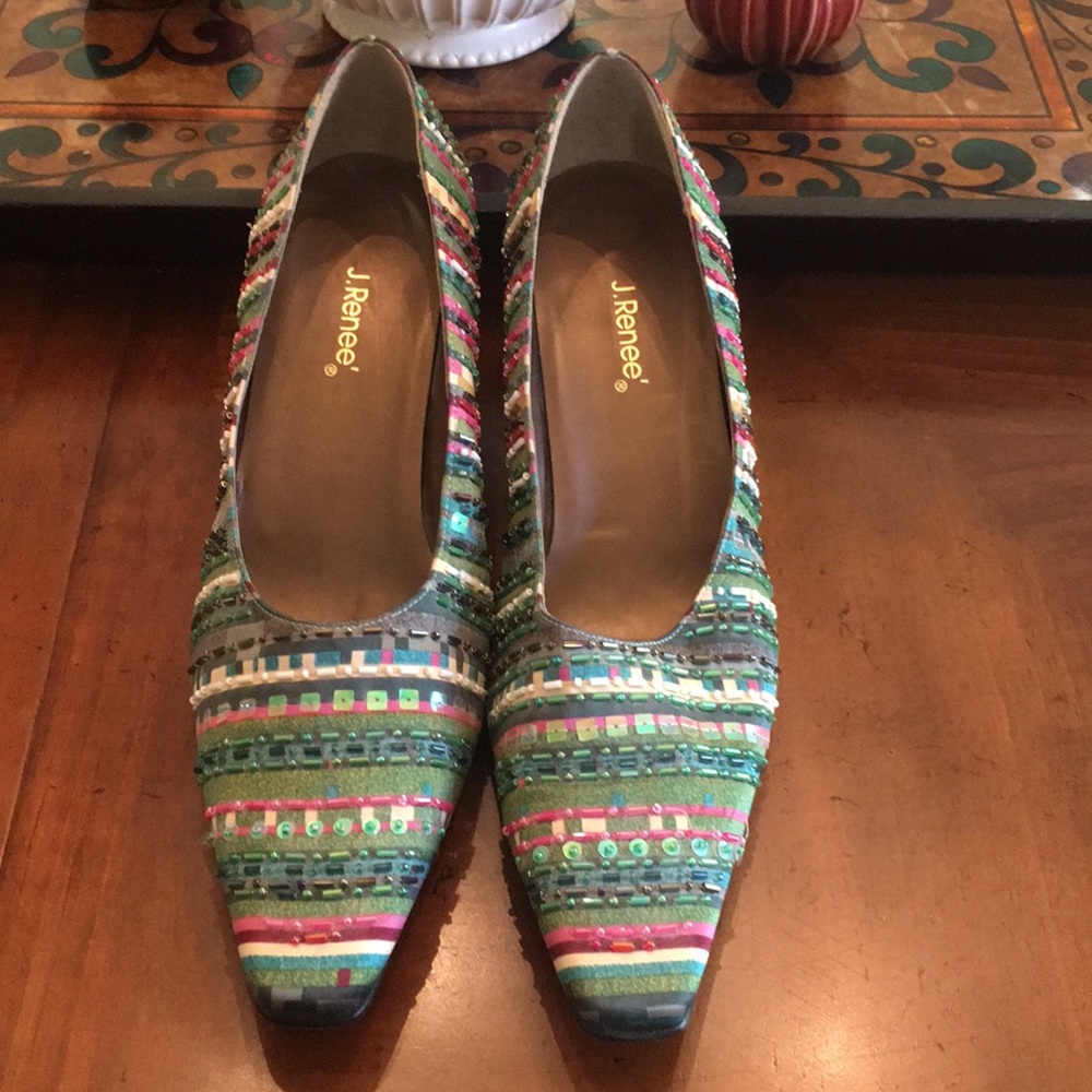 J. Renee Beaded Heels