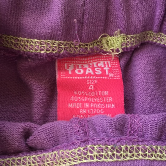 French Toast sweatpants, girl size 4 - Picture 2 of 3