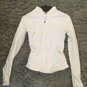 Lululemon White Workout Jacket