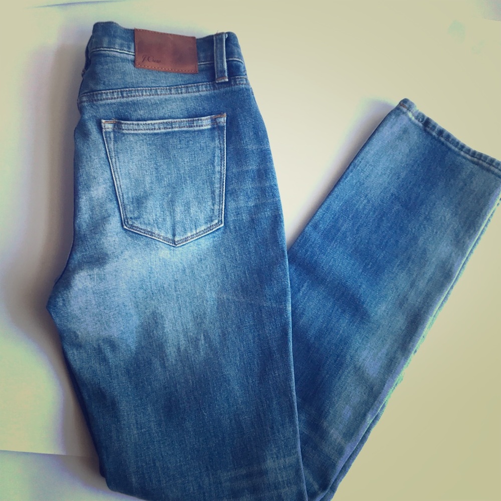 J. Crew Broken in Boyfriend fit, slim cut jeans