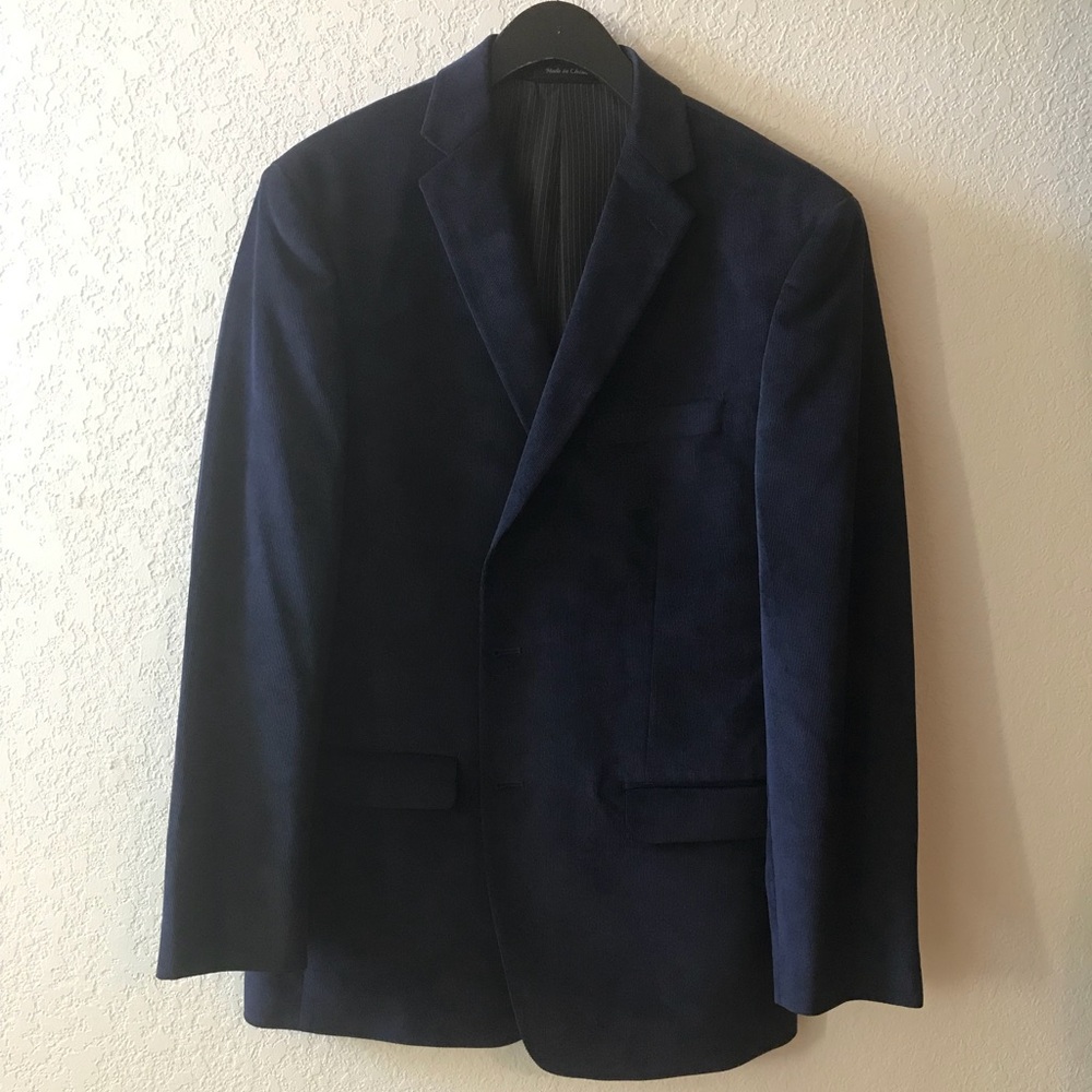 Men’s Calvin Klein Navy thin corduroy blazer