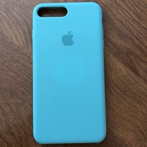 Teal Apple Silicone Case
